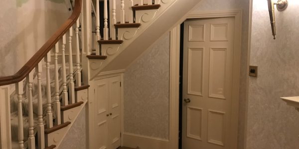 door under the stairs