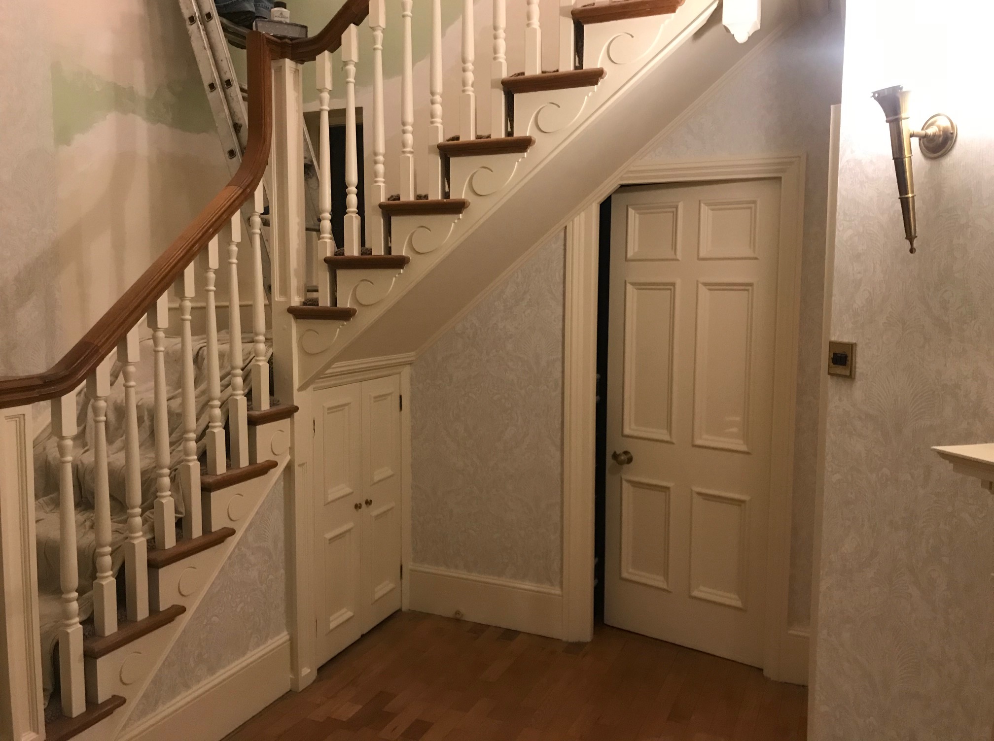 door under the stairs