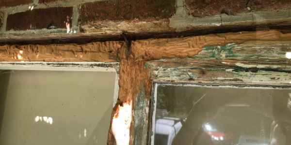 broken window frame