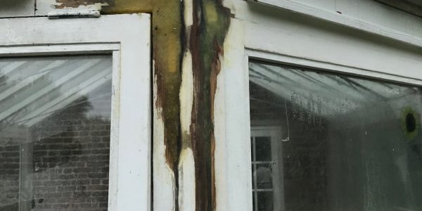 molded wood frame of window