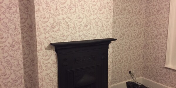 Wallpapering projects 12 wallpaper around the fire place