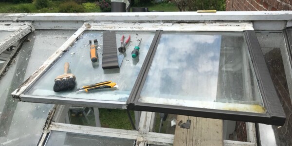 conservatory window frames chipped