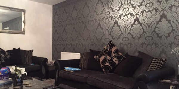 Featured Walls 1 wallpaper on back living room wall